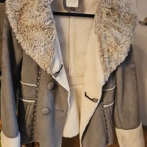 Women's Sonoma Gray & Cream Shearling Jacket